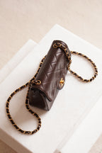 CHANEL CLASSIC MINI SQUARE | DARK BROWN