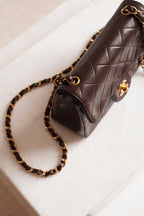 CHANEL CLASSIC MINI SQUARE | DARK BROWN