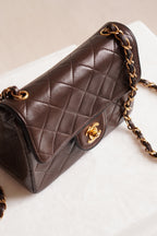 CHANEL CLASSIC MINI SQUARE | DARK BROWN