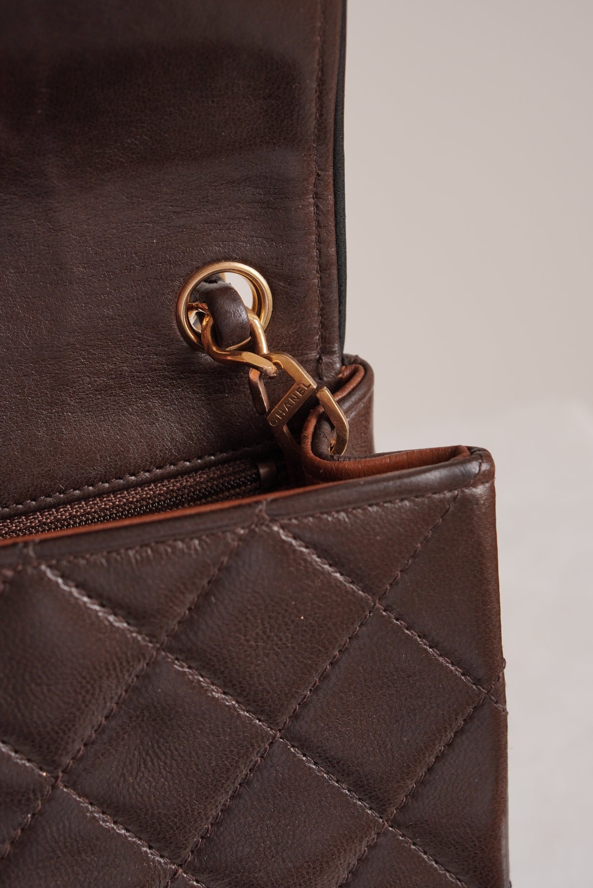 CHANEL CLASSIC MINI SQUARE | DARK BROWN