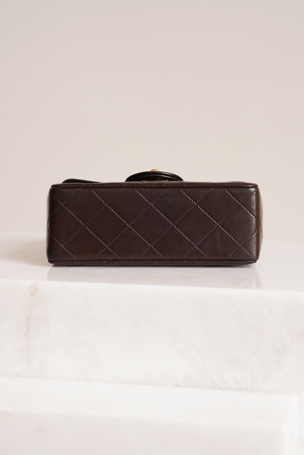 CHANEL CLASSIC MINI SQUARE | DARK BROWN