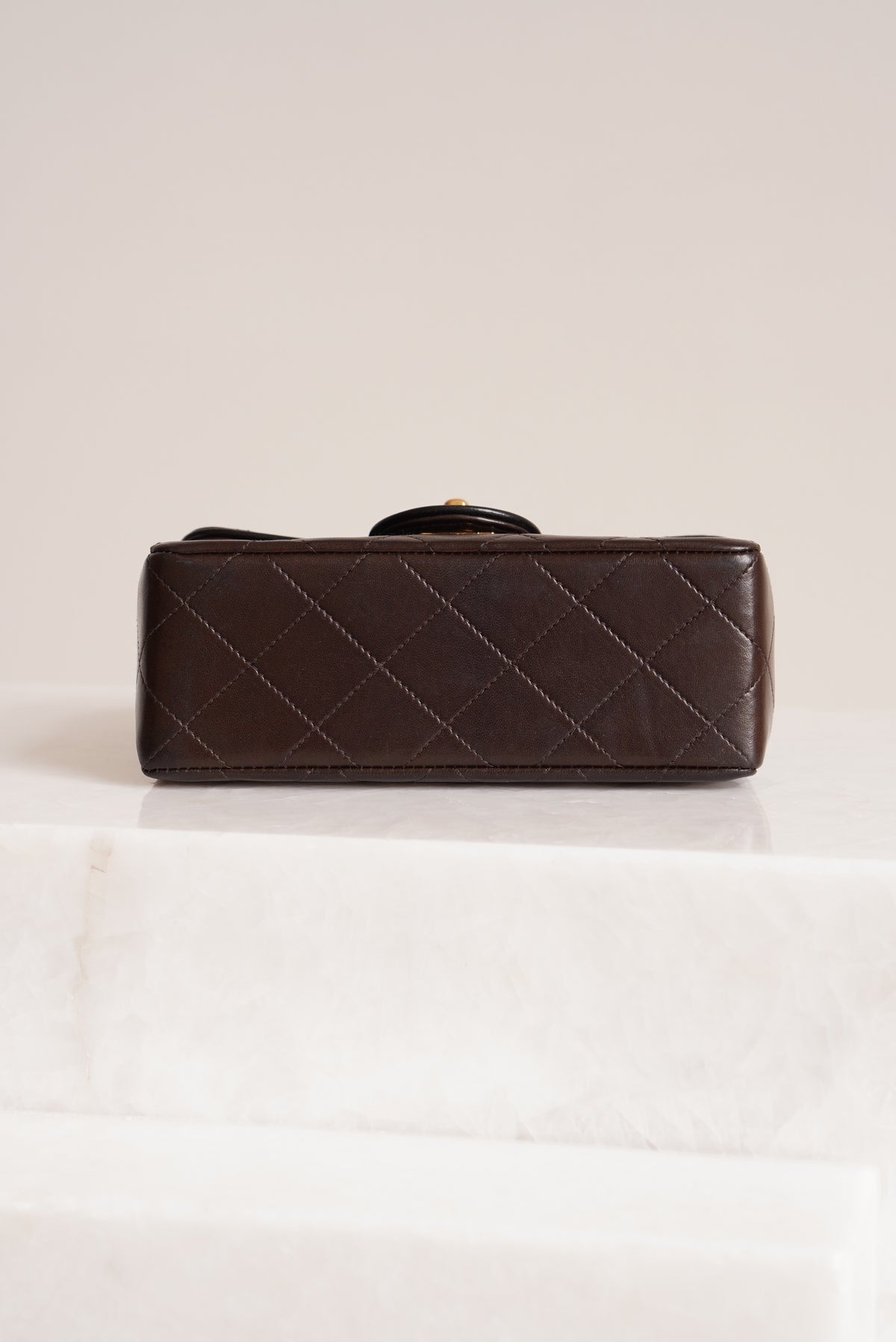 CHANEL CLASSIC MINI SQUARE | DARK BROWN