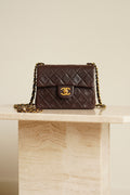 CHANEL CLASSIC MINI SQUARE | DARK BROWN