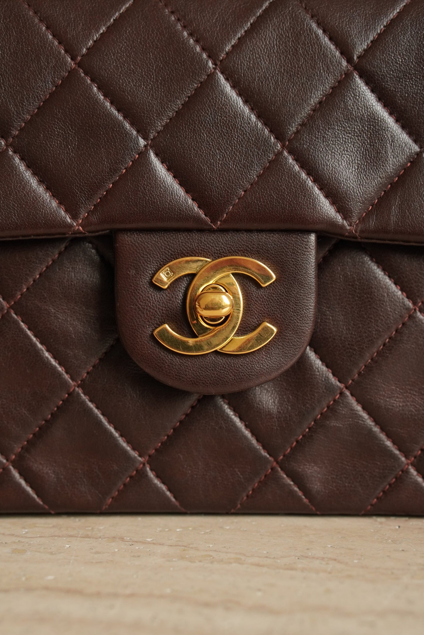 CHANEL CLASSIC MINI SQUARE | DARK BROWN