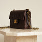 CHANEL CLASSIC MINI SQUARE | DARK BROWN