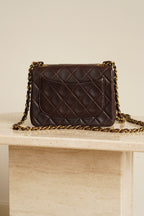CHANEL CLASSIC MINI SQUARE | DARK BROWN