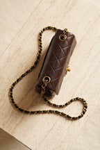 CHANEL CLASSIC MINI SQUARE | DARK BROWN