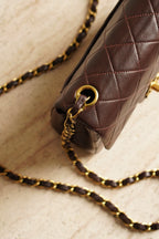 CHANEL CLASSIC MINI SQUARE | DARK BROWN