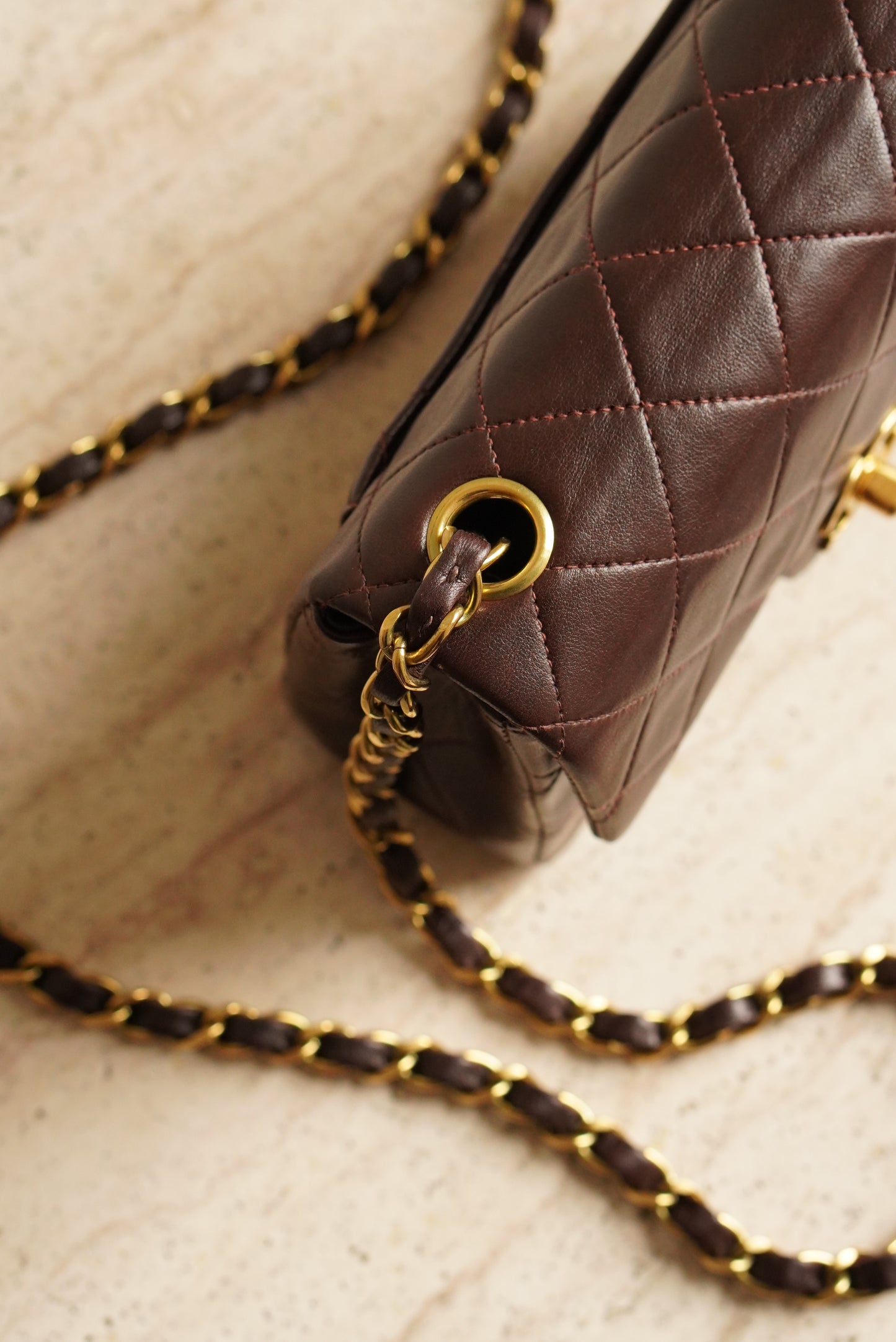 CHANEL CLASSIC MINI SQUARE | DARK BROWN