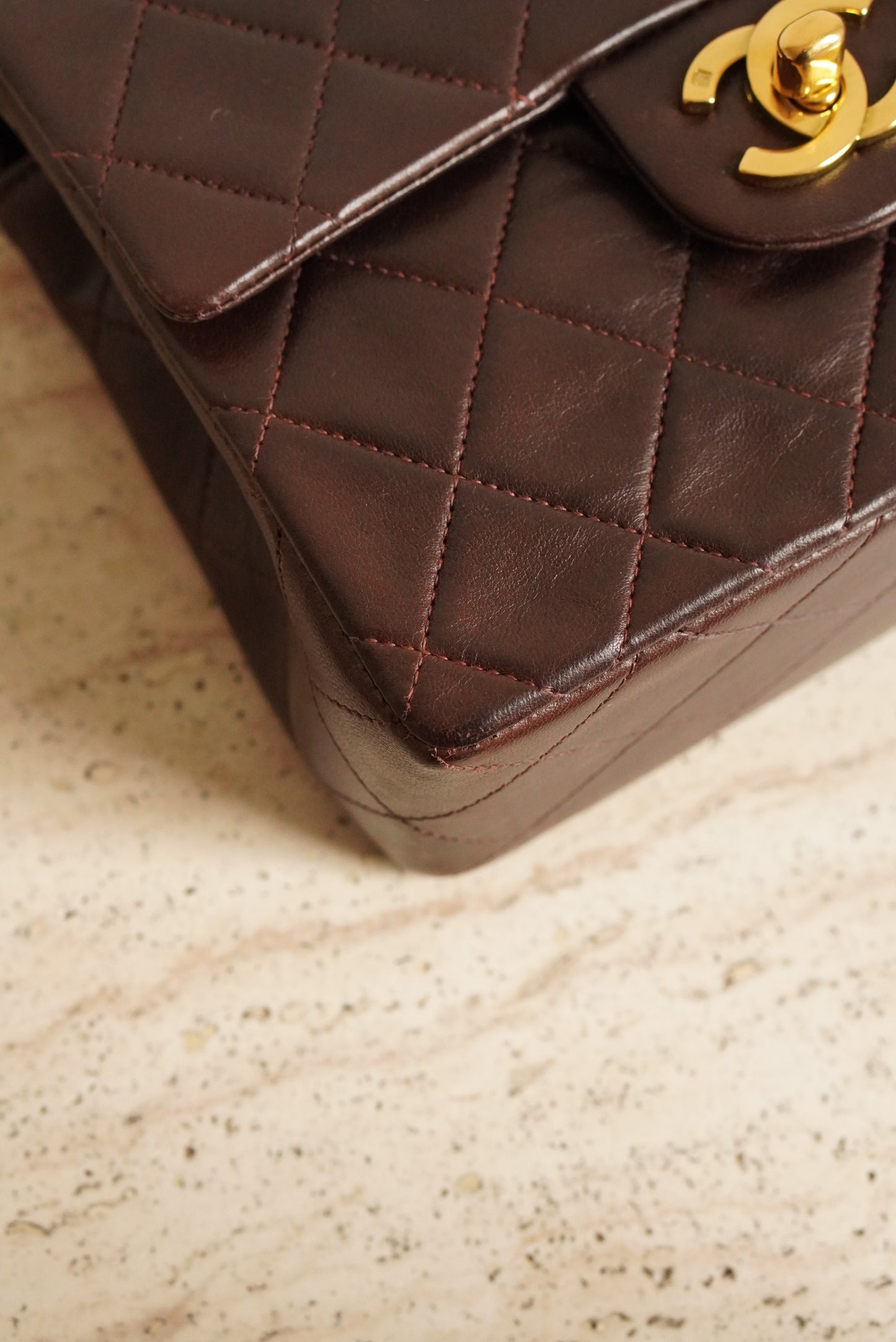 CHANEL CLASSIC MINI SQUARE | DARK BROWN