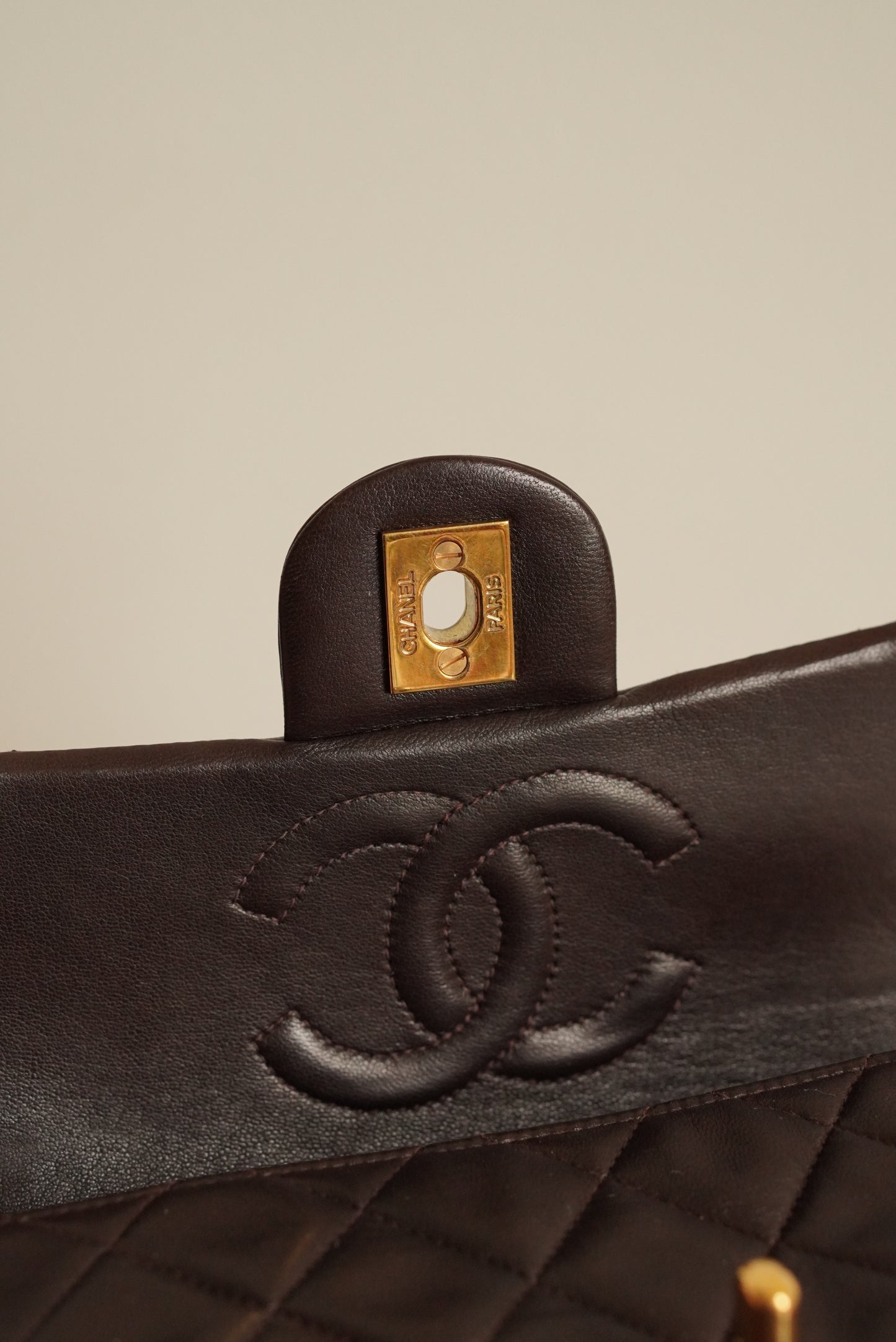 CHANEL CLASSIC MINI SQUARE | DARK BROWN