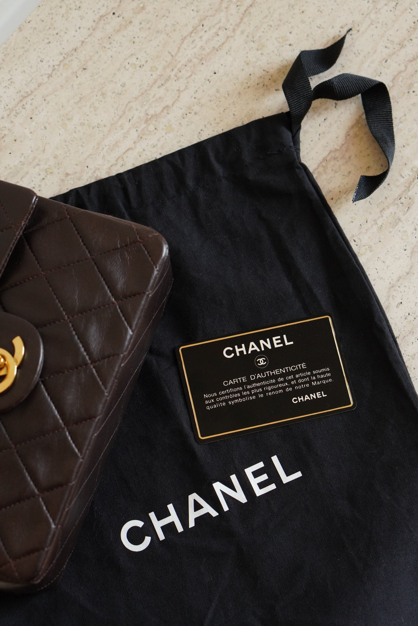 CHANEL CLASSIC MINI SQUARE | DARK BROWN
