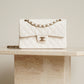 CHANEL CLASSIC 22B SMALL DOUBLE FLAP | WHITE