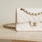 CHANEL CLASSIC 22B SMALL DOUBLE FLAP | WHITE