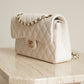 CHANEL CLASSIC 22B SMALL DOUBLE FLAP | WHITE