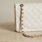 CHANEL CLASSIC 22B SMALL DOUBLE FLAP | WHITE