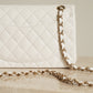 CHANEL CLASSIC 22B SMALL DOUBLE FLAP | WHITE
