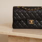 CHANEL CLASSIC SMALL DOUBLE FLAP | BLACK