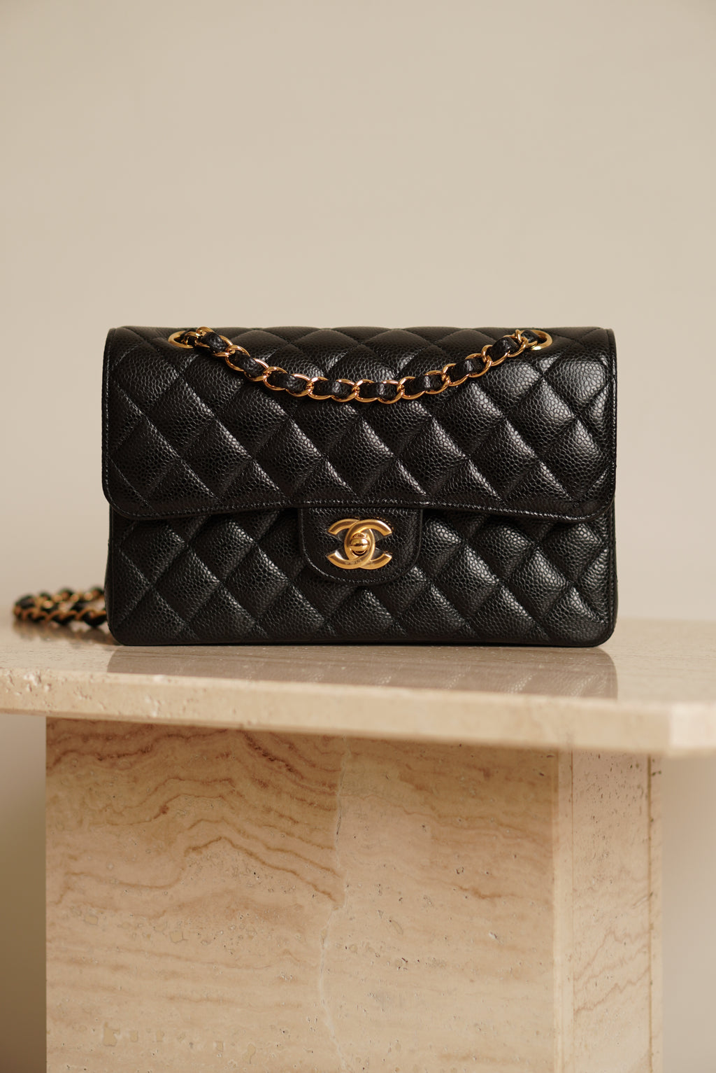 CHANEL CLASSIC SMALL DOUBLE FLAP | BLACK