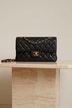 CHANEL CLASSIC SMALL DOUBLE FLAP | BLACK