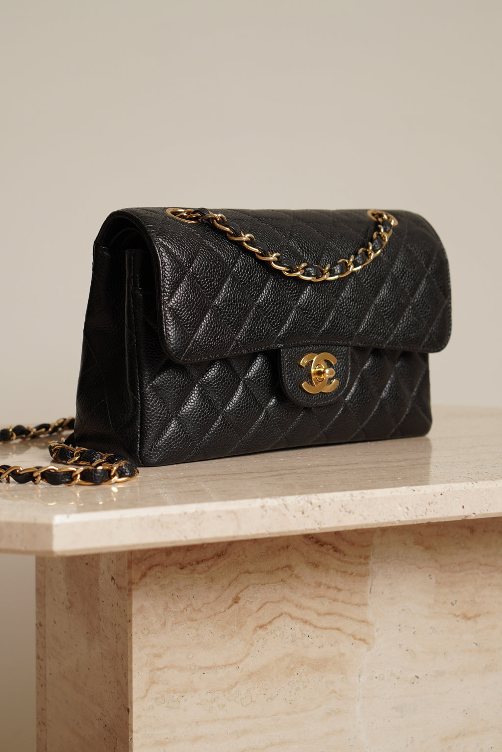 CHANEL CLASSIC SMALL DOUBLE FLAP | BLACK