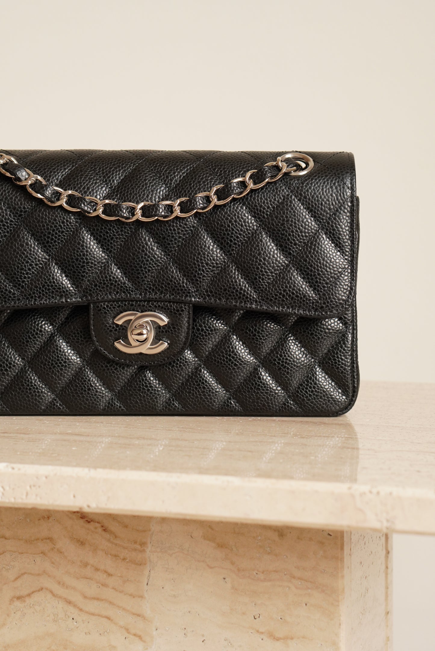 CHANEL CLASSIC SMALL DOUBLE FLAP | BLACK