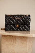 CHANEL CLASSIC SMALL DOUBLE FLAP | BLACK