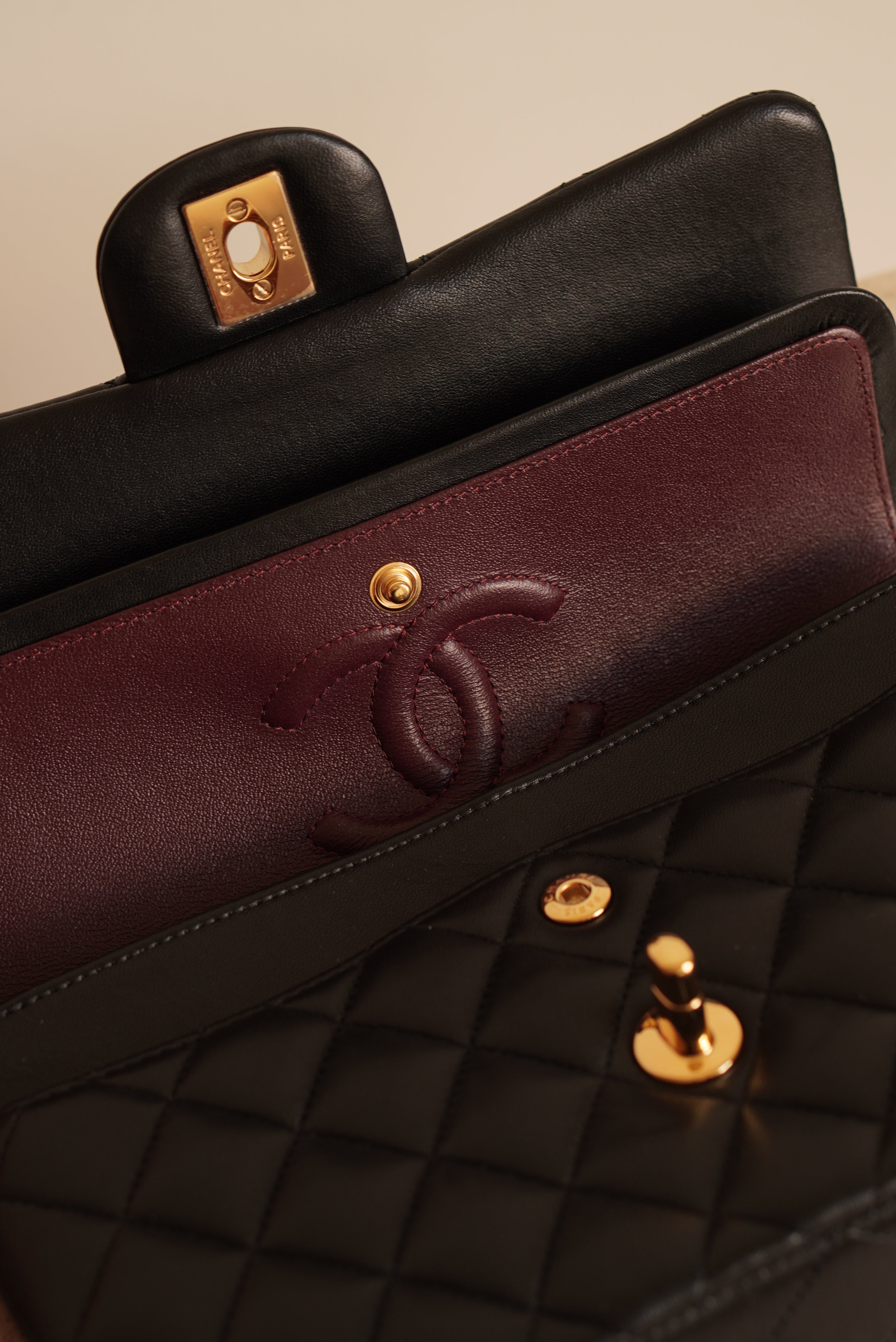 CHANEL CLASSIC SMALL DOUBLE FLAP | BLACK