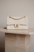 CHANEL CLASSIC CAMELLIA SMALL DOUBLE FLAP