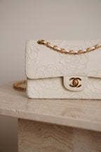 CHANEL CLASSIC CAMELLIA SMALL DOUBLE FLAP