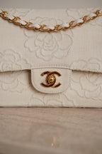 CHANEL CLASSIC CAMELLIA SMALL DOUBLE FLAP