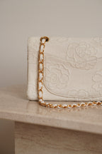 CHANEL CLASSIC CAMELLIA SMALL DOUBLE FLAP