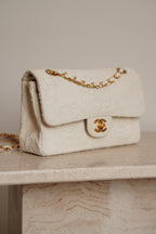CHANEL CLASSIC CAMELLIA SMALL DOUBLE FLAP