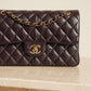 CHANEL CLASSIC 22K SMALL DOUBLE FLAP | DARK BROWN