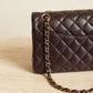 CHANEL CLASSIC 22K SMALL DOUBLE FLAP | DARK BROWN