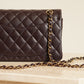 CHANEL CLASSIC 22K SMALL DOUBLE FLAP | DARK BROWN