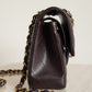 CHANEL CLASSIC 22K SMALL DOUBLE FLAP | DARK BROWN