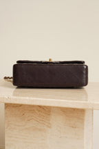 CHANEL CLASSIC 22K SMALL DOUBLE FLAP | DARK BROWN
