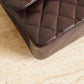 CHANEL CLASSIC 22K SMALL DOUBLE FLAP | DARK BROWN