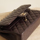 CHANEL CLASSIC 22K SMALL DOUBLE FLAP | DARK BROWN