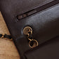 CHANEL CLASSIC 22K SMALL DOUBLE FLAP | DARK BROWN