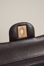 CHANEL CLASSIC 22K SMALL DOUBLE FLAP | DARK BROWN