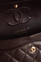 CHANEL CLASSIC 22K SMALL DOUBLE FLAP | DARK BROWN