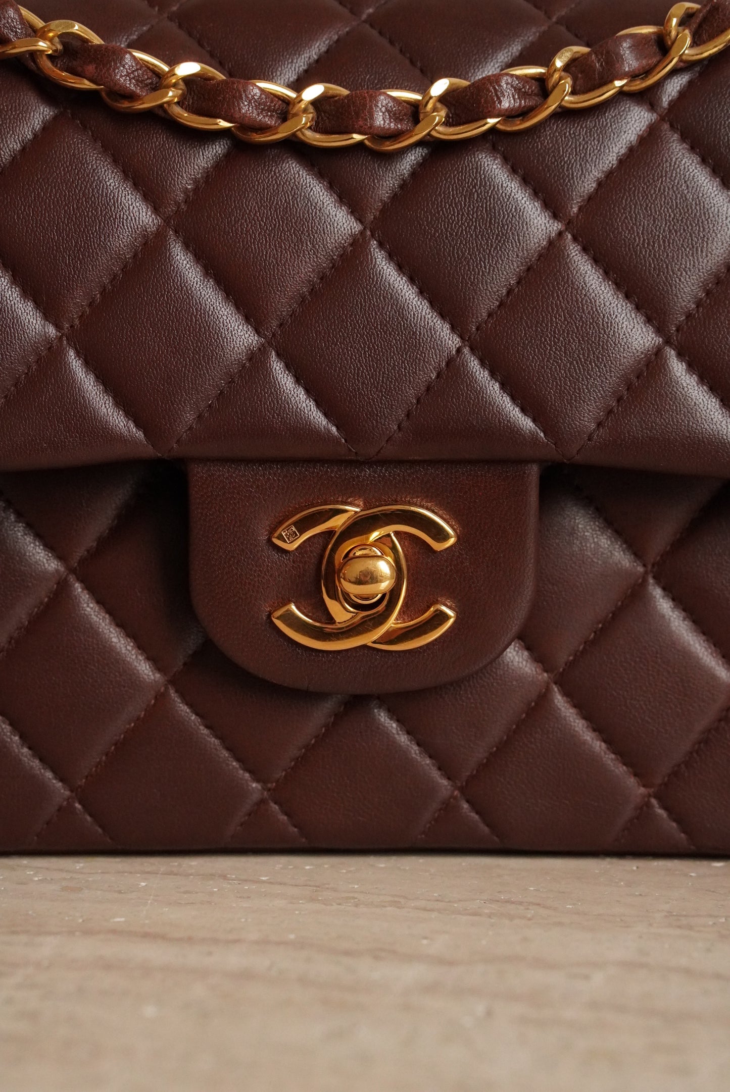 CHANEL CLASSIC SMALL DOUBLE FLAP | BROWN