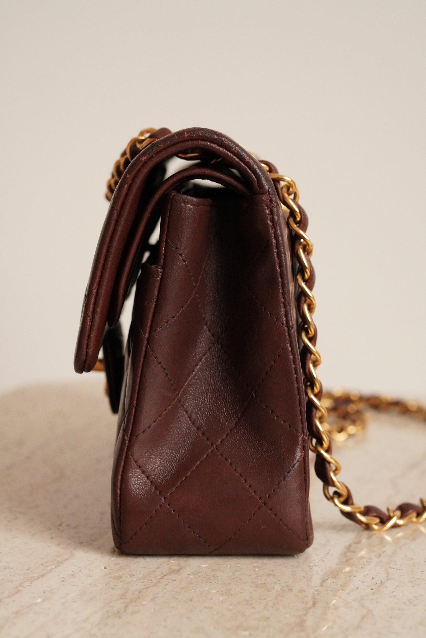 CHANEL CLASSIC SMALL DOUBLE FLAP | BROWN