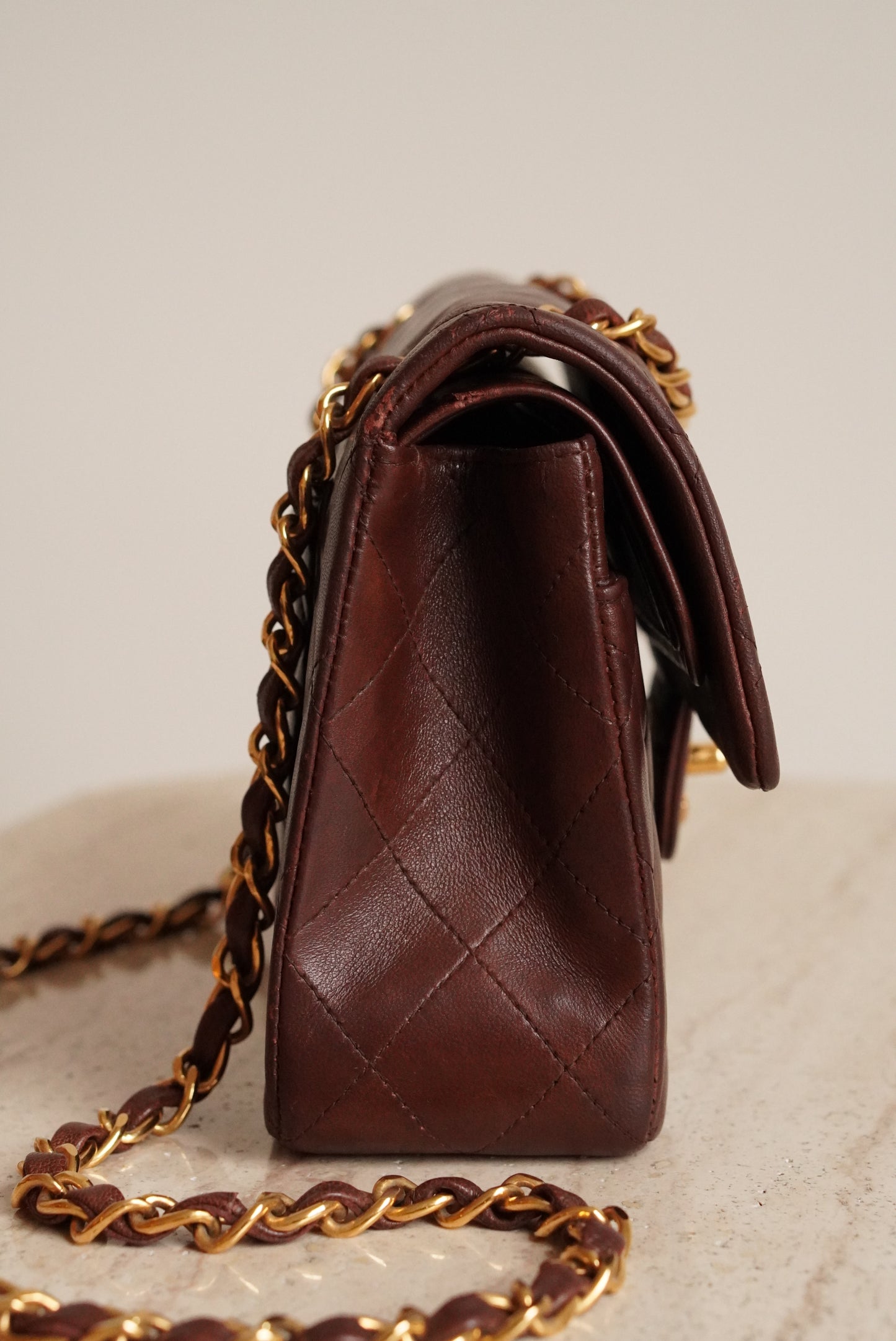 CHANEL CLASSIC SMALL DOUBLE FLAP | BROWN