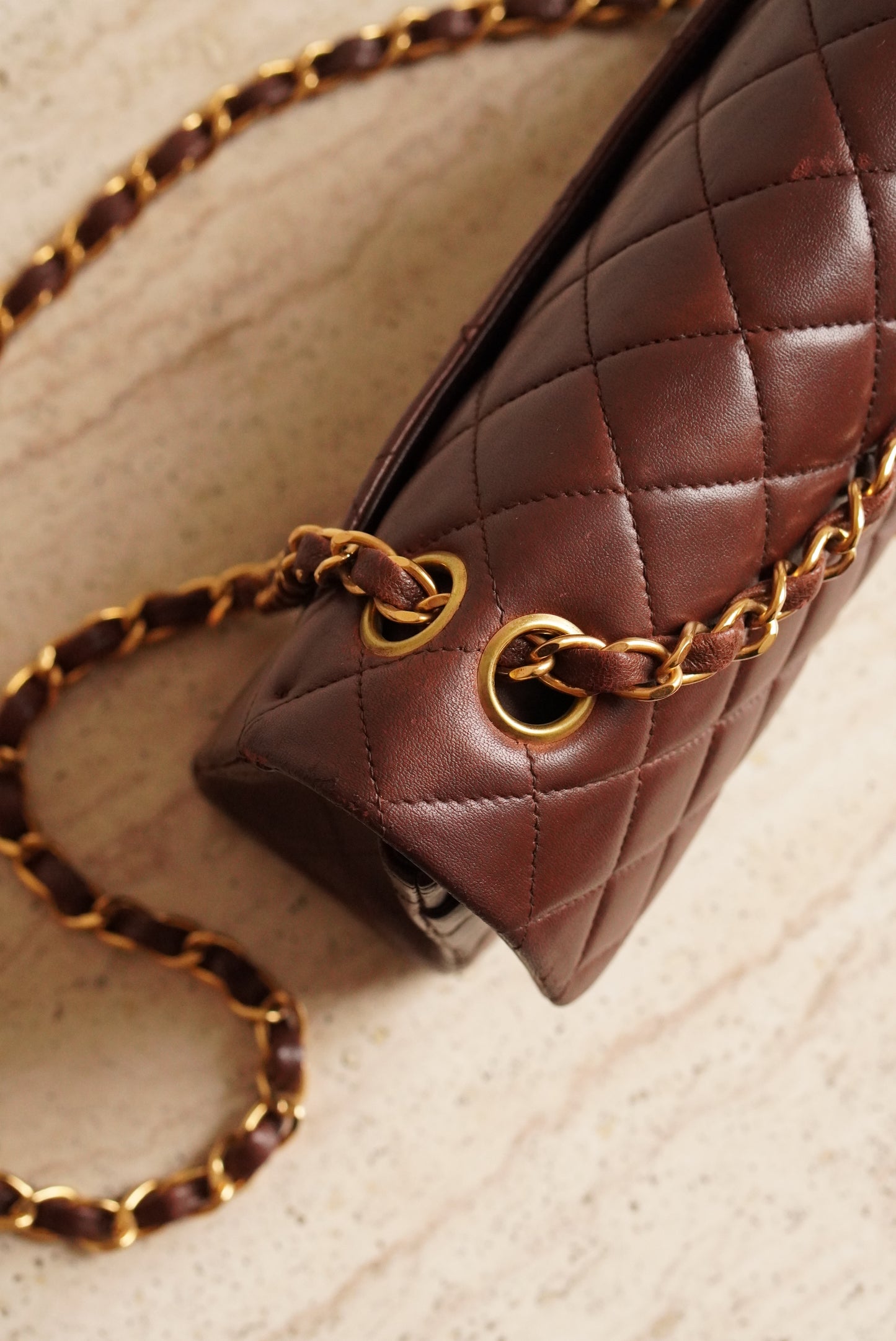 CHANEL CLASSIC SMALL DOUBLE FLAP | BROWN