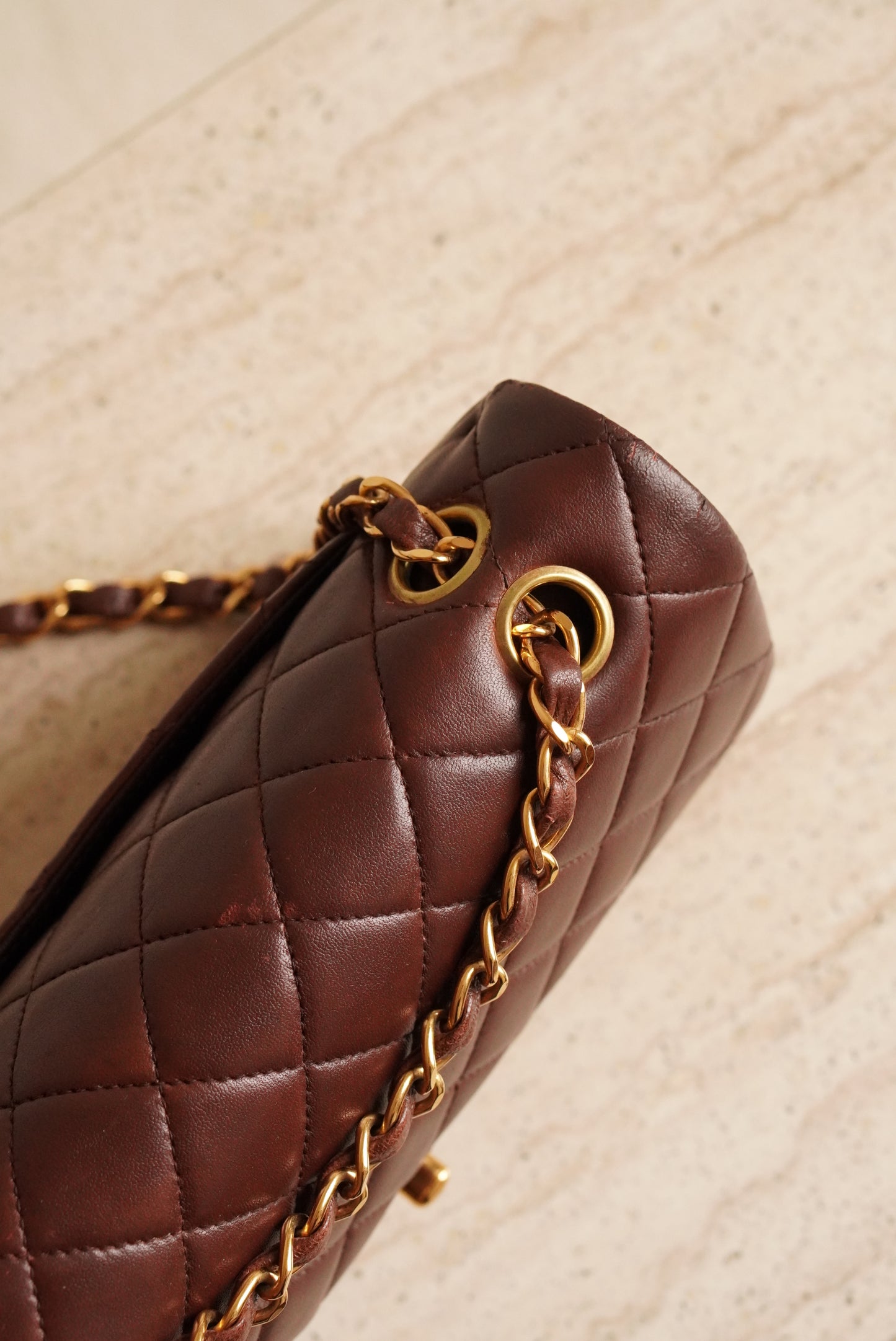 CHANEL CLASSIC SMALL DOUBLE FLAP | BROWN