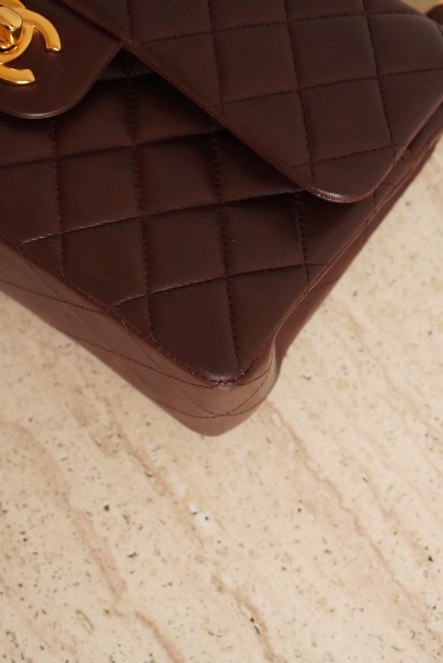 CHANEL CLASSIC SMALL DOUBLE FLAP | BROWN