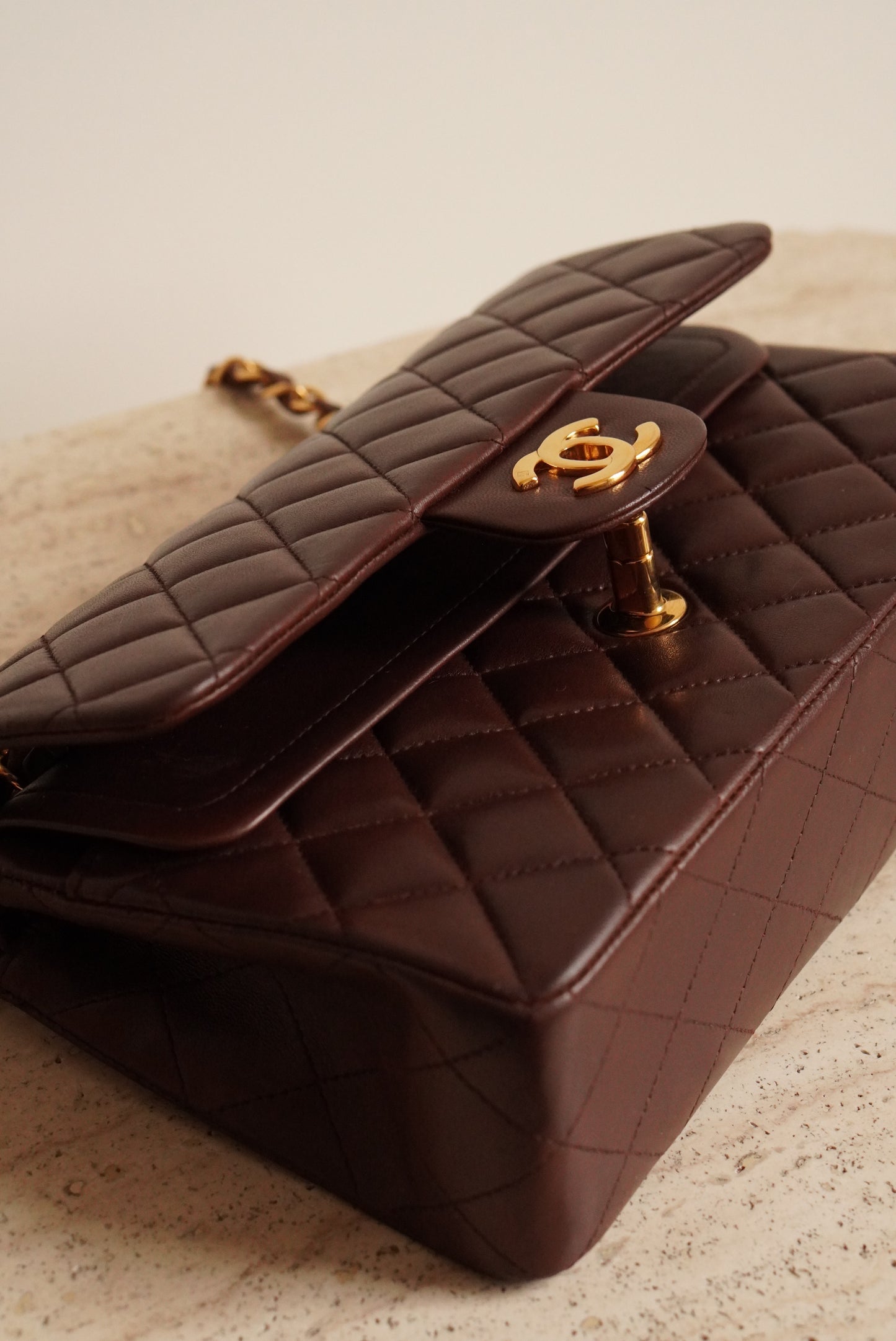 CHANEL CLASSIC SMALL DOUBLE FLAP | BROWN